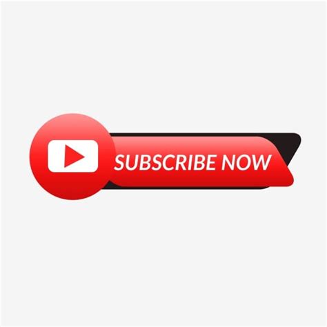 Subscribe Now Button Youtube Social Like Share Png