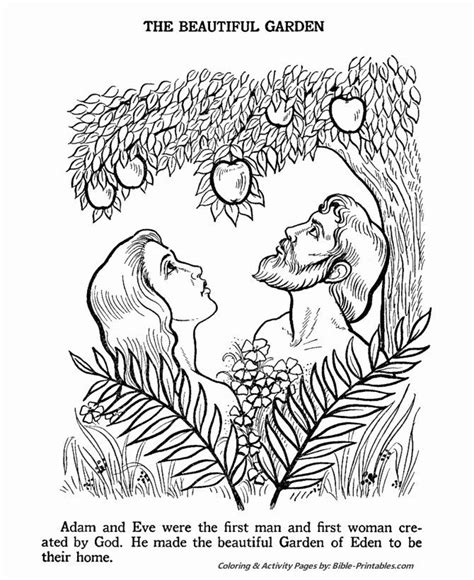 Coloring Page Adam And Eve Leaving The Garden 308 Svg Png Eps Dxf In