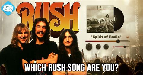 Which Rush Song Are You Brainfall Rush Songs Songs Rush