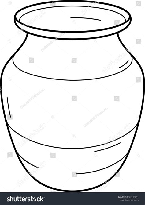2425 Clay Pot Outline Images Stock Photos And Vectors Shutterstock
