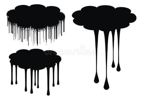 Cloud Drips Vector Illustration Stock Vector Illustration Of Scruffy