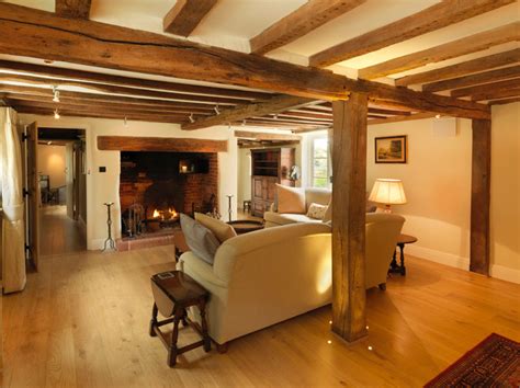 17th Century Thatched Cottage Farmhouse Living Room Hampshire