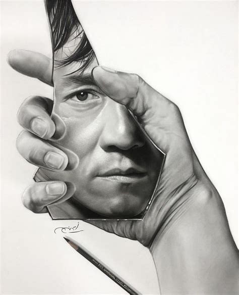 Creative realistic drawings of objects. Realistic 3D Illusion Portrait Drawings in 2020 | Illusion ...