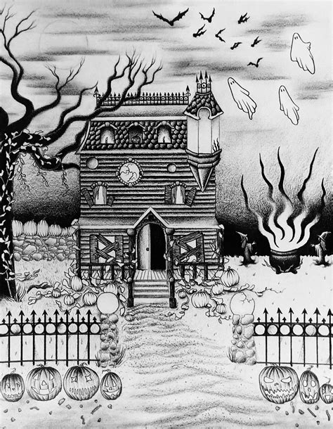My Halloween House Illustrated In October 2021 Halloween