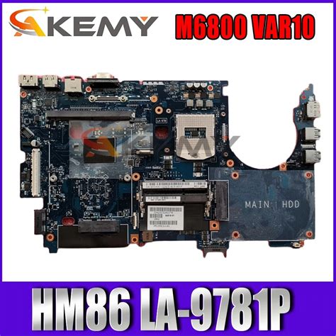 For Dell Precision M6800 Laptop Motherboard Var10 La 9781p Mainboard