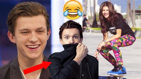 Others may not agree, but they're so cute. Tom Holland & Zendaya Funny Moments - Spider-Man ...