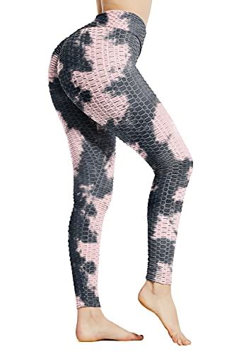 syoss tik tok leggings for women butt lift anti cellulite scrunch honeycomb texture booty