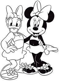 Minnie Mouse Y Daisy Duck Para Colorear Imprimir E Dibujar Dibujos