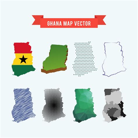 Ghana Vector Map Vector Eps Maps Eps Illustrator Map Vector Maps Images