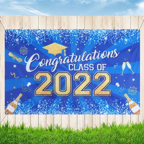 Buy Graduation Party Decorations 2022 Suppliesclass Of 2022 Banner