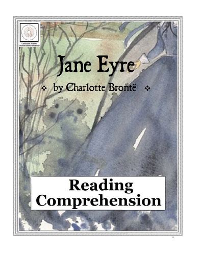 Reading Comprehension Jane Eyre By Charlotte Brontë Teaching Resources