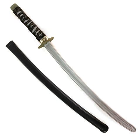 Samurai Katana Ninja Sword W Sheath Costume Accessory Silver Black 30