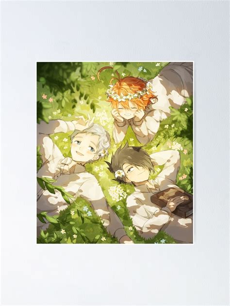 Poster Emma Norman And Ray The Promised Neverland Par