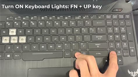 How To Turn Onoff Keyboard Lights On Asus Tuf Gaming Laptop Youtube
