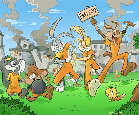 commission escaped by boskocomicartist on deviantart looney tunes show classic cartoon