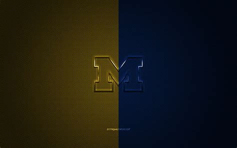 Michigan Wolverines Logo American Football Club Ncaa Yellow Blue