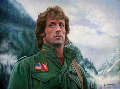 John james rambo (born july 6, 1947) is a fictional character in the rambo franchise. John Rambo - First Blood Painting by Bill Pruitt