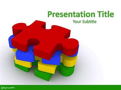 Just press one button and get the necessary element! Free Jigsaw Puzzle PowerPoint Template - Download Free ...