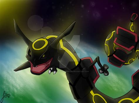 Shiny Rayquaza By Lucky02 Overmaster On Deviantart