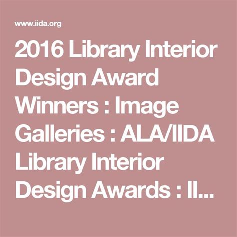 2016 Library Interior Design Award Winners Image Galleries Alaiida