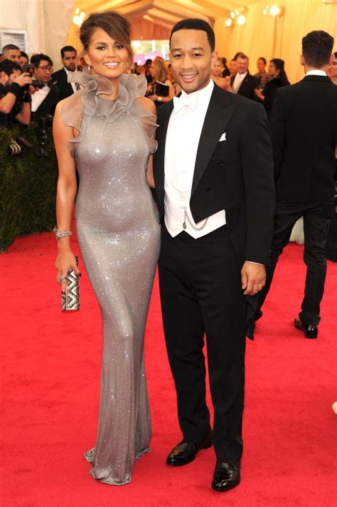 Chrissy Teigen And John Legend In Ralph Lauren Met Ball 2014 Met Gala Dresses Gala Gowns Ball
