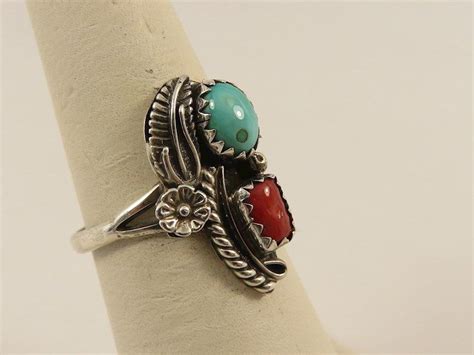 STERLING SILVER Marc Begay Navajo Sterling Silver Size 7 Ring Etsy