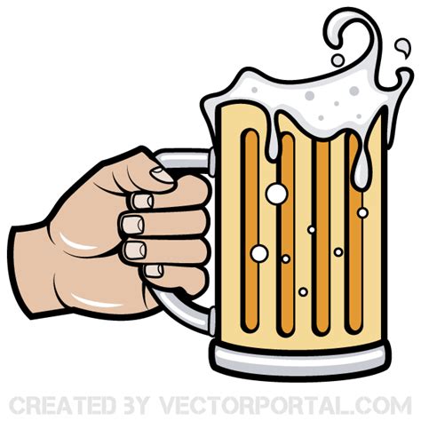 Hand Holding Beer Mug Vector Download Free Vector Art Free Vectors