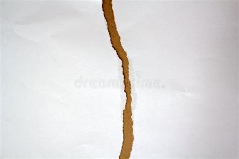 White Paper Ripped In Half Stock Photo Image Of Banner 130814848