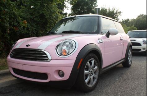 It's time your drive had kick. My exact goal at the moment. Baby pink Mini Cooper