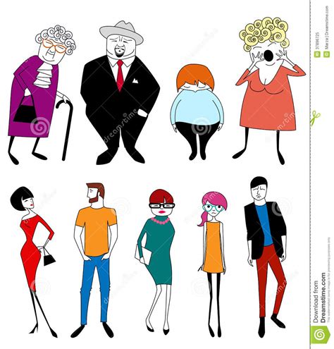 Cartoon Characters Royalty Free Stock Photo Image 37896725