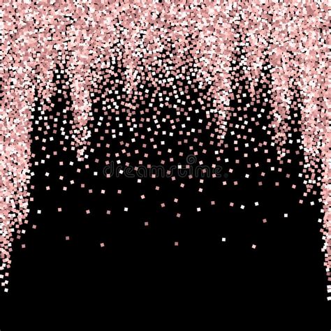 Pink Gold Glitter Luxury Sparkling Confetti. Scatt Stock Vector