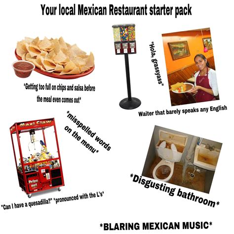Your Local Mexican Restaurant Starter Pack Starterpacks