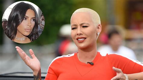 amber rose claims the kardashians are famous only because of kim s sex tape denies they re