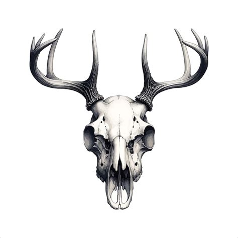 Premium Vector Illustration Of A Deer Skull