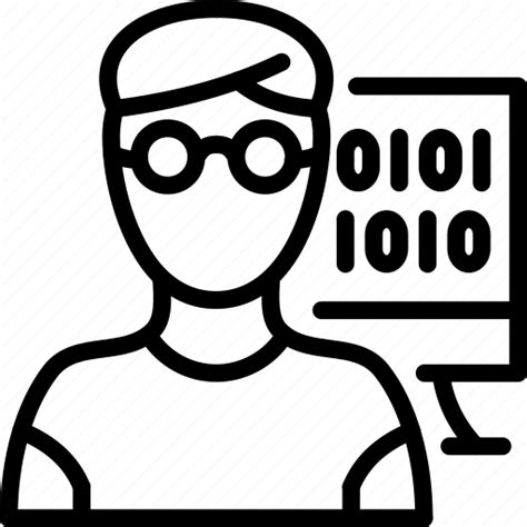 Computer Developer Engineer Job Occupation Profession Programmer Icon