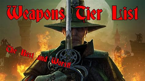 Maybe you would like to learn more about one of these? Vermintide 2 Weapons Tier List: Witch Hunter Captain - YouTube