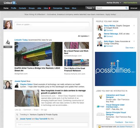 Linkedin Redesigns Homepage To Make It More Facebook Like Technology News