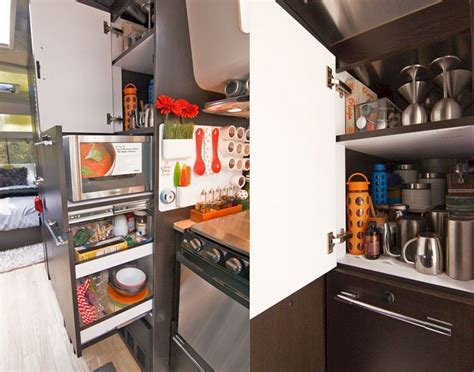 Love this clever storage idea for the can food in my kitchen! 15 Best Small RV Kitchen Ideas You Have To Know (With ...