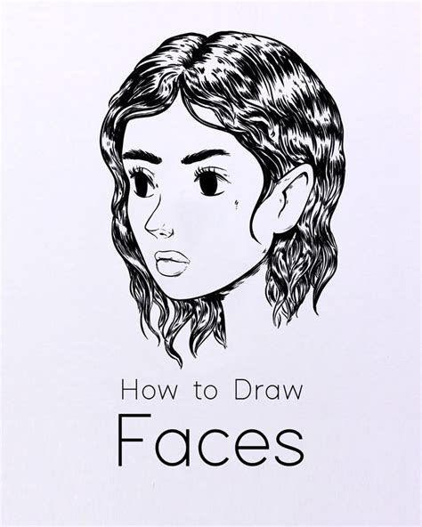 How To Draw A Female Face Step By Step Tutorial For Beginners — Jeyram