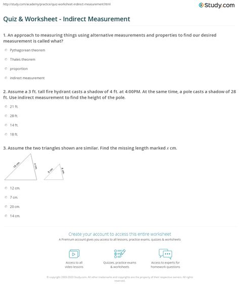 Https://tommynaija.com/worksheet/indirect Measurement Worksheet Answers