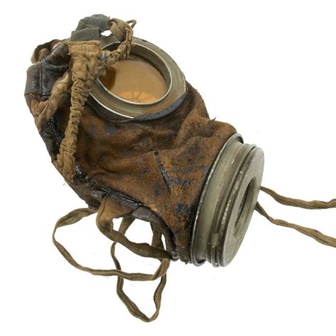 Original Imperial German Wwi M1917 Ledermaske Gas Mask With Can Date