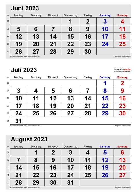 Kalender Juli 2023 Als Pdf Vorlagen Vrogue