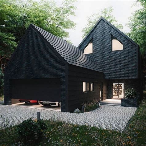 Хороолол, минж плаза төвийн, 2 давхарт. Love this black brick home. #black #brick #architecture ...