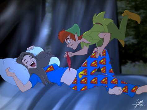 Peter Pan Tickles Jennifer By Panda Jenn On Deviantart