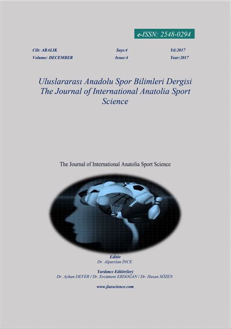The Journal of International Anatolia Sport Science