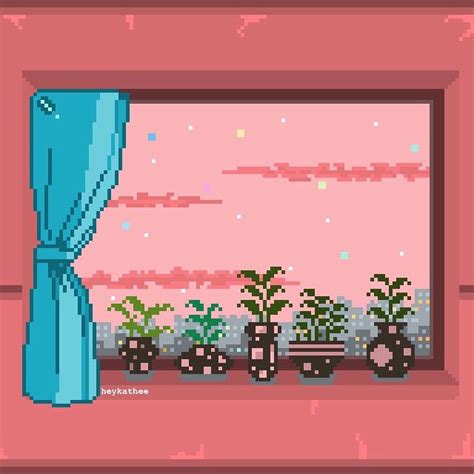 Window X Plants Pixel Art Amazing Art Game Inspiration