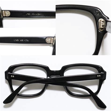 vintage 1970 s type s9 uss military official g i glasses black [50 22] ｜ ミリタリー眼鏡 american