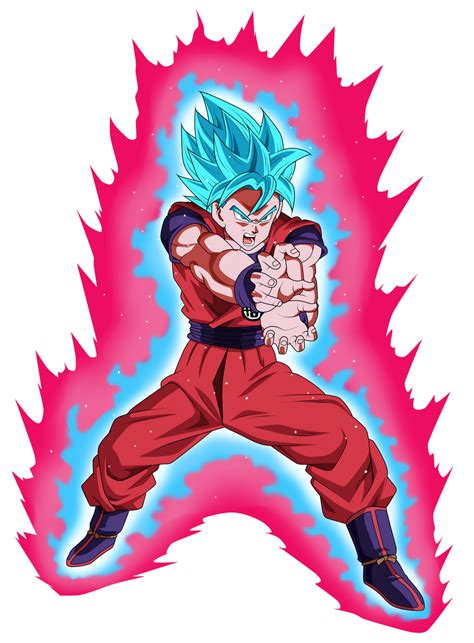 Want to take overpowered even further than ever? Goku Super Saiyan Blue Kaioken by Frost-Z on DeviantArt