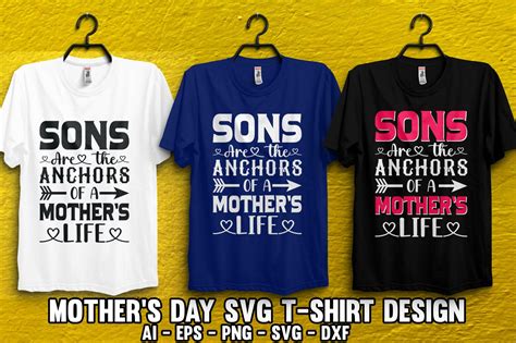 5 Mom T Shirt Designs Bundle Mothers Day Quotes Typography Graphic T Shirt Collection