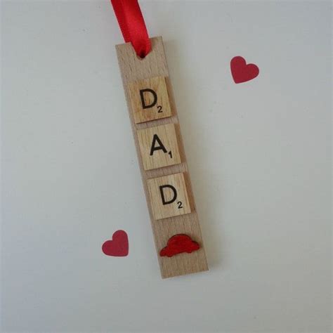 Dad Hanging Tiles Decoration Fathers Day Present T Etsy Crafts
